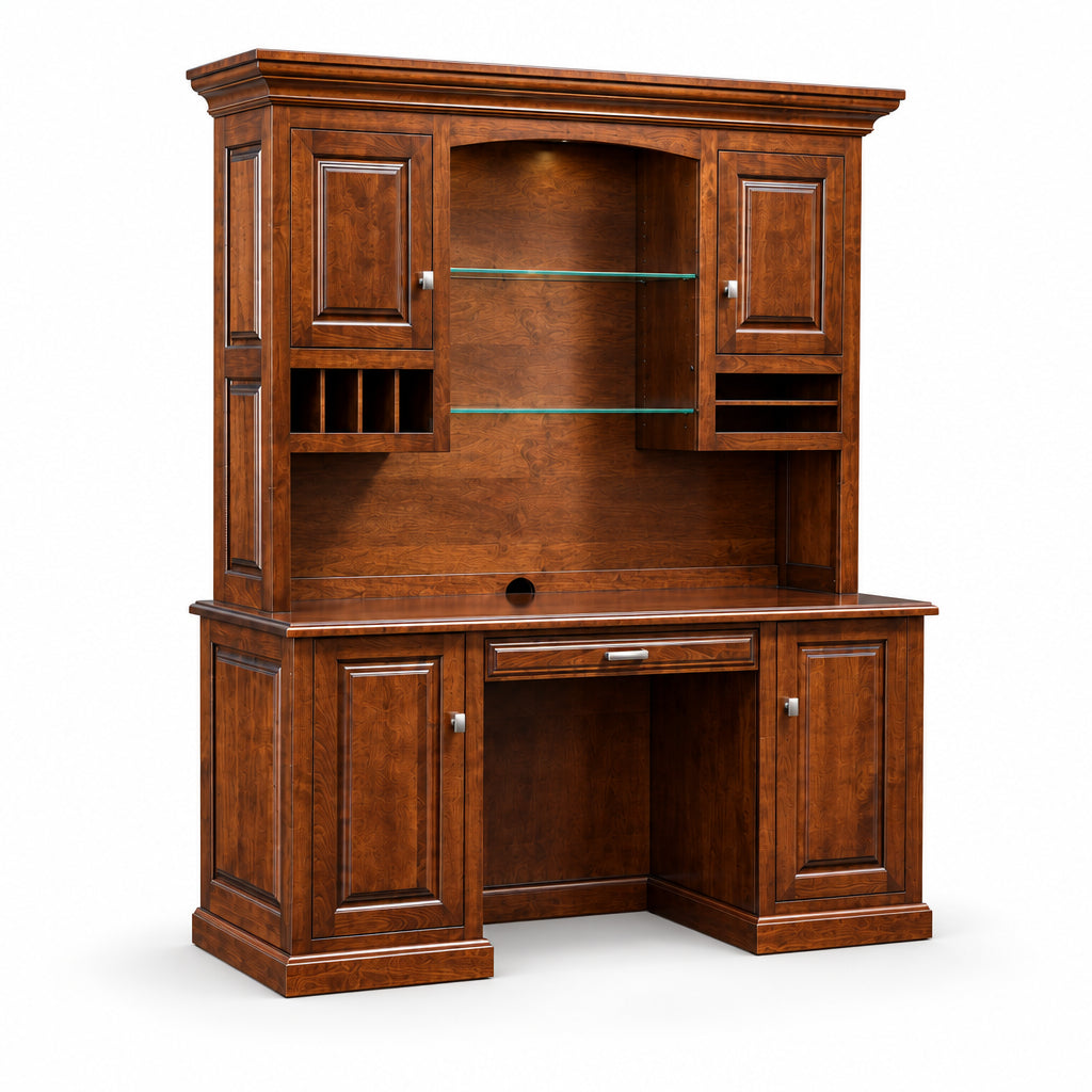 Traditional Newport Credenza Solid Cherry Wood
