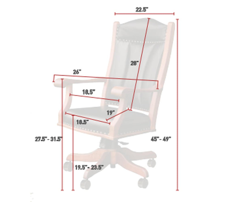 Amish Texas Office Chair