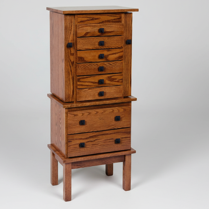 Split Mission Jewelry Armoire