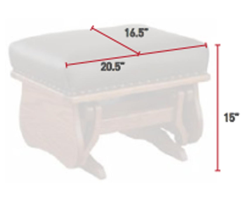 Amish Texas Gliding Ottoman