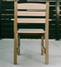 Amish Polybird Sunset Captain Dining Chair - Weatherwood on Brown - Back View