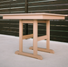 Amish Polybird Sunset 38" Square Dining Table - All Weatherwood - Main Photo - Base Close Up