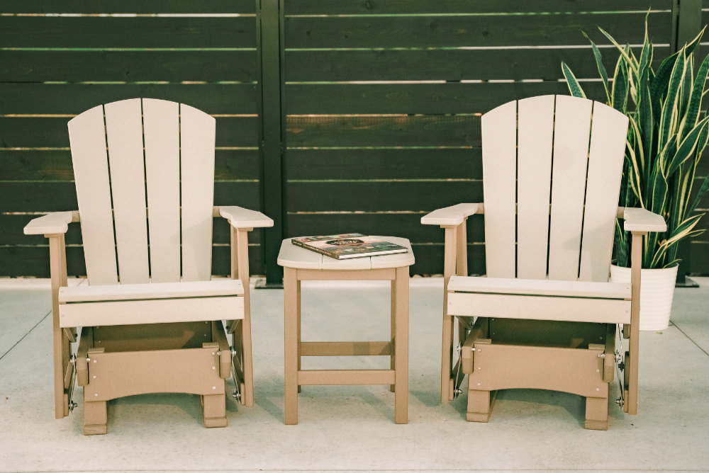 Amish Sunset Adirondack Glider - Set Photo - Front