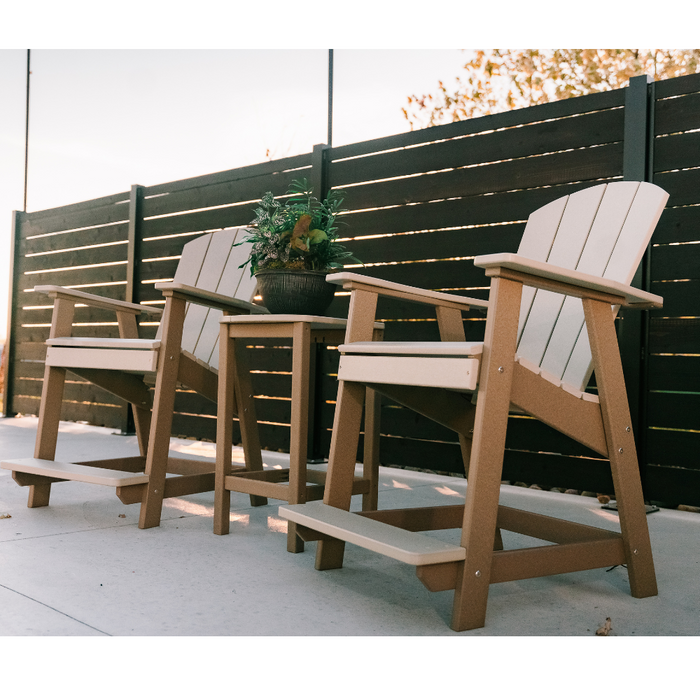 Amish Sunset Balcony Adirondack Chair Set