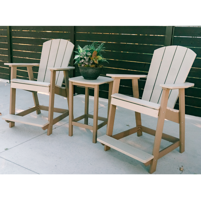 Amish Sunset Balcony Adirondack Chair Set