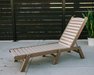 Amish Sunset Chaise Lounge - Weatherwood on Brown - Main Photo - Main Position