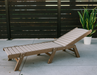 Amish Sunset Chaise Lounge - Weatherwood on Brown - Position 3