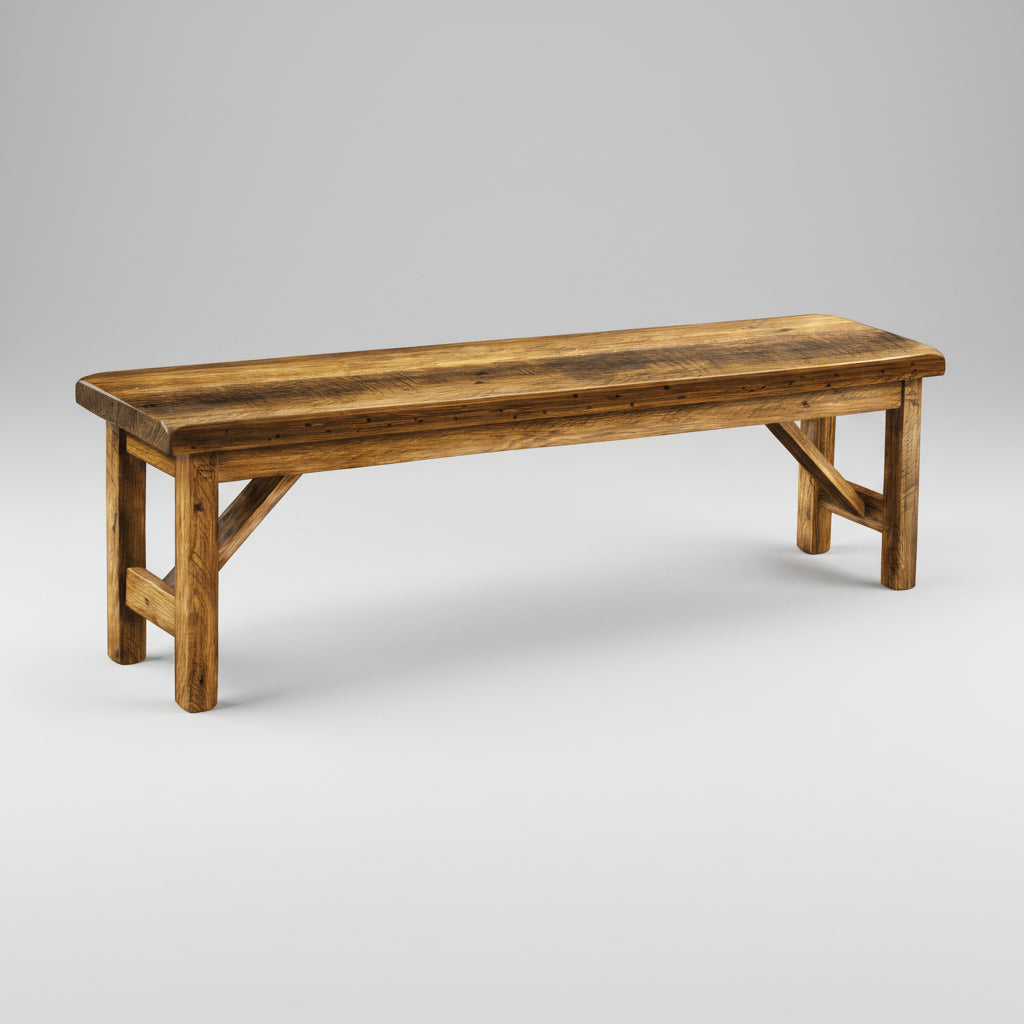 Pioneer Reclaimed Dining Bench Benches No Back Farmhouse Reclaimed Barnwood