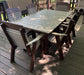 Amish Plainback Dining Set Outdoor No Price