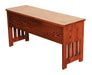 Amish Mission Storage Bench - Multiple Sizes Benches No Back Mission