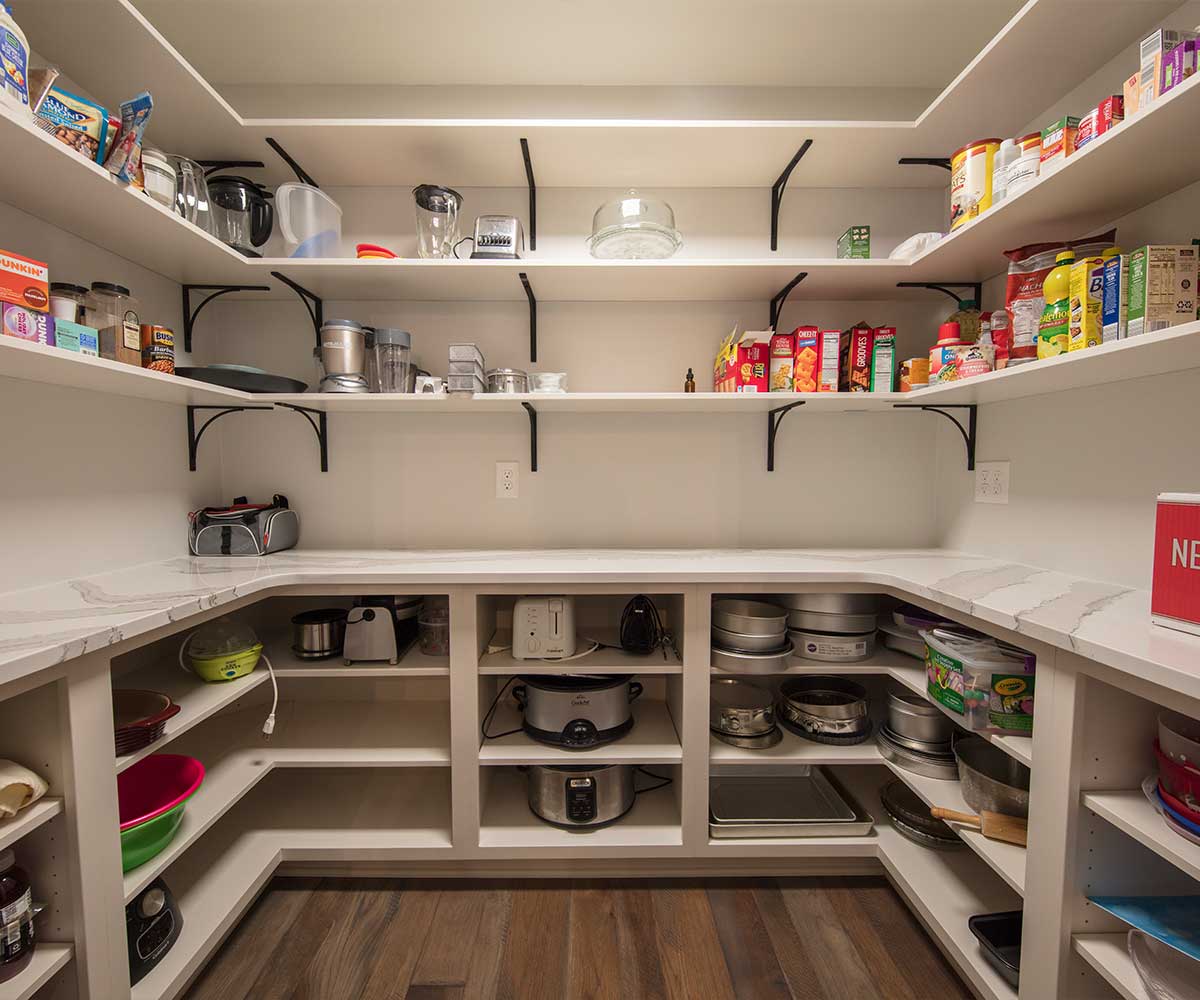 Sample Traditional Open Pantry Design