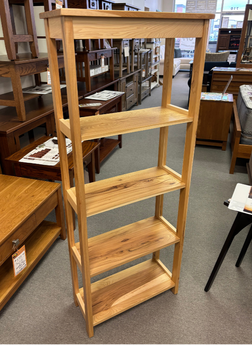 ParkviewOpenBookcase24_x60-RusticHickory - Amish Rustic Hickory Open Bookcase 2