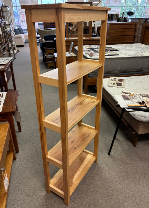 ParkviewOpenBookcase24_x60-RusticHickory - Amish Rustic Hickory Open Bookcase