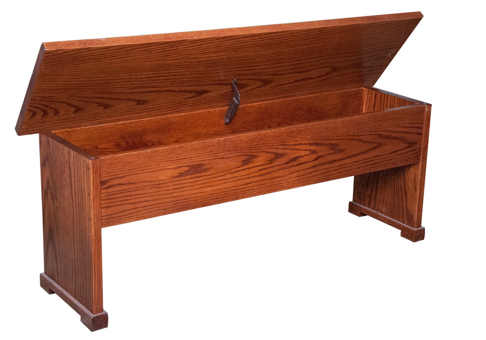 Amish Plank Top Storage Bench - Multiple Sizes Storage Benches No Back Farmhouse