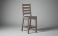 Poly Bar Height Coastal Dining Chair poly Dark Gray Outdoor Furniture