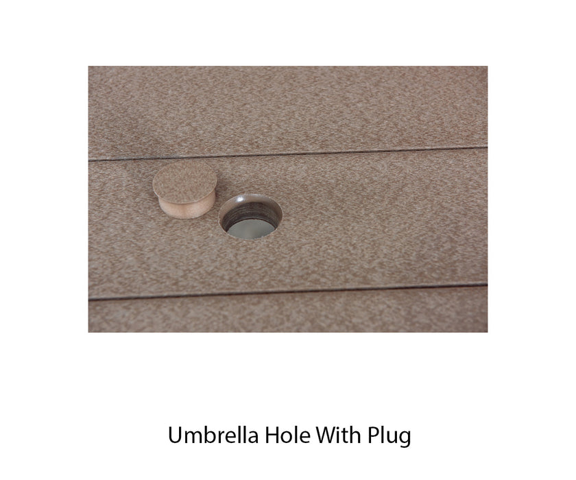 Poly Table Umbrella Hole & Plug