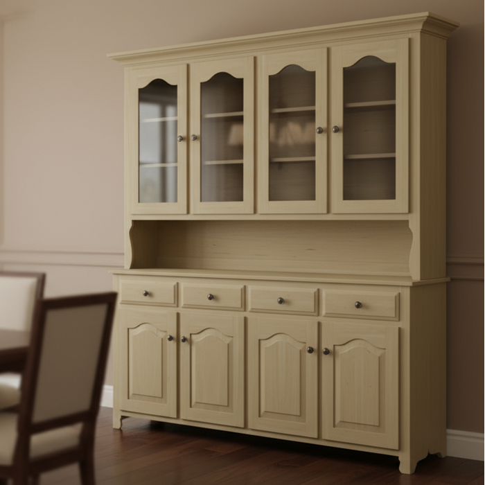 Traditional 4-Door Hutch