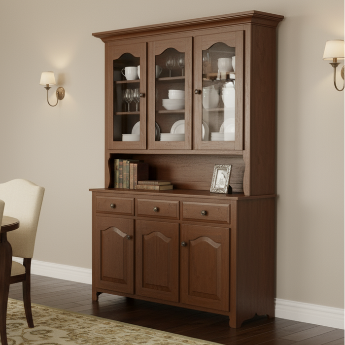 Traditional 3-Door Hutch