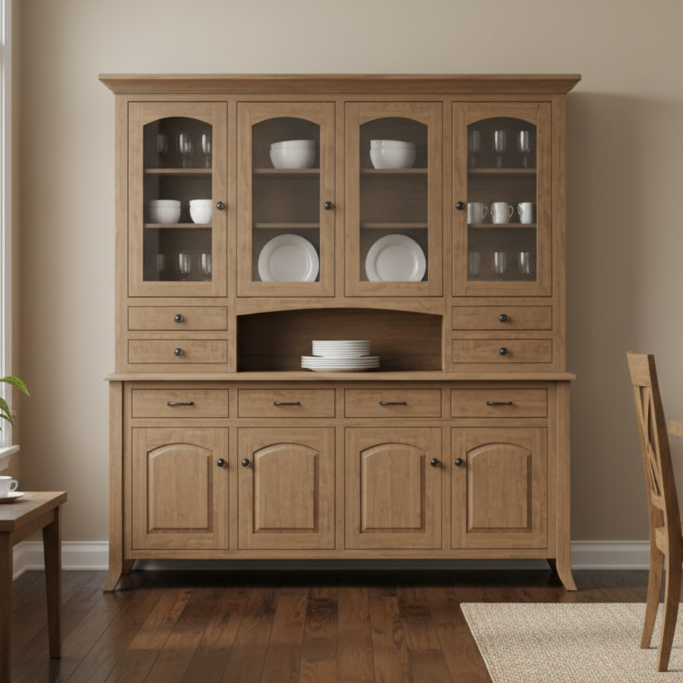 Sunflower 4-Door Hutch