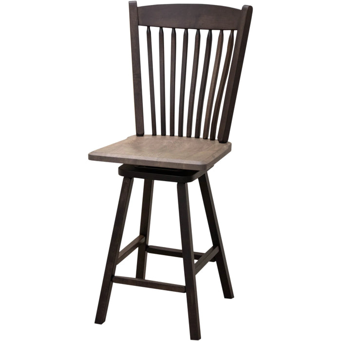 Amish Post Mission Swivel Bar Chair