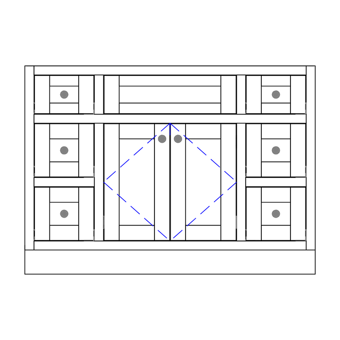 Amish Princeton Bathroom Vanity - Multiple Sizes 48" Wide Bathroom Vanities: 40-49" Wide Contemporary