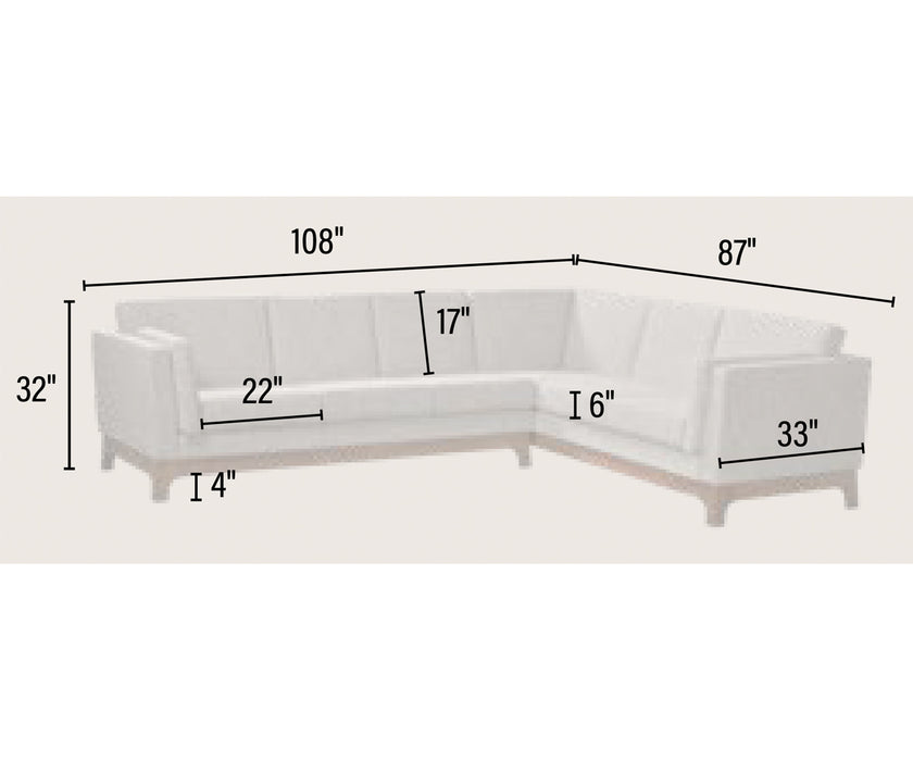 Amish Fusion Sectional Sofa
