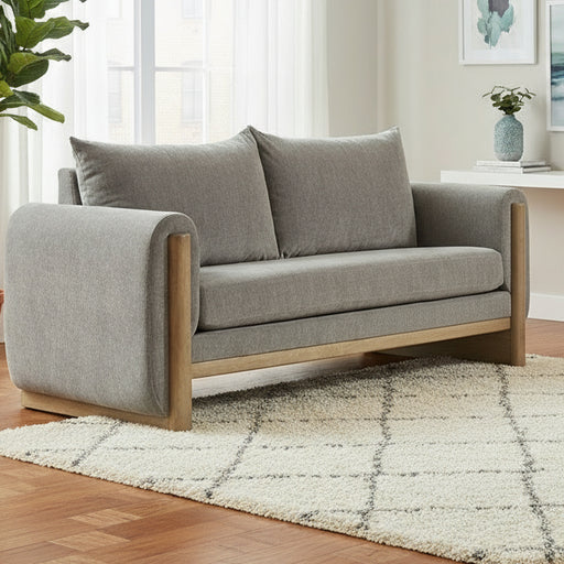 Amish Harmony Love Seat - Quality Fabrications - Amish Made Modern Love Seat - In Living Room