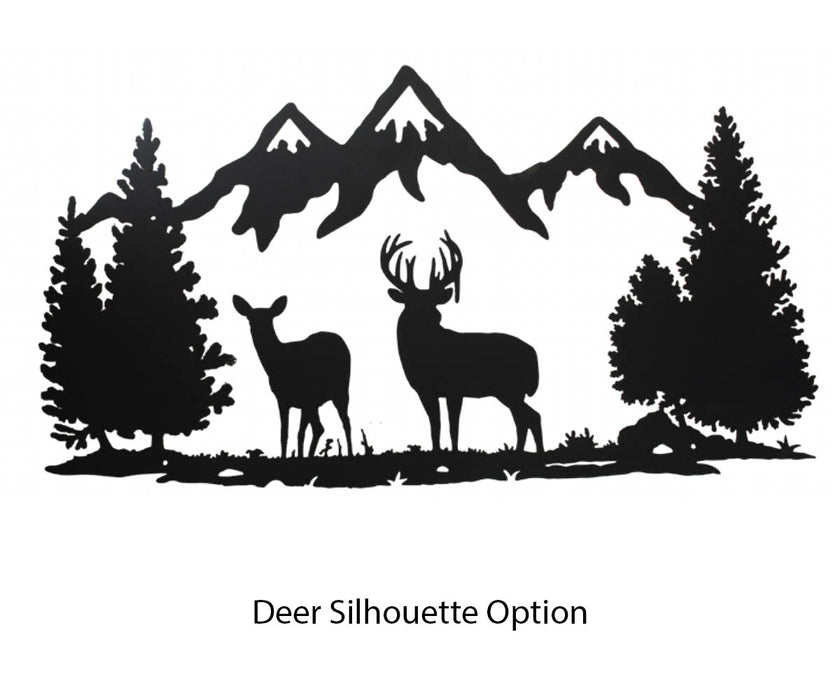 Amish Yellow Stone Hall Seat with Metal Silhouette