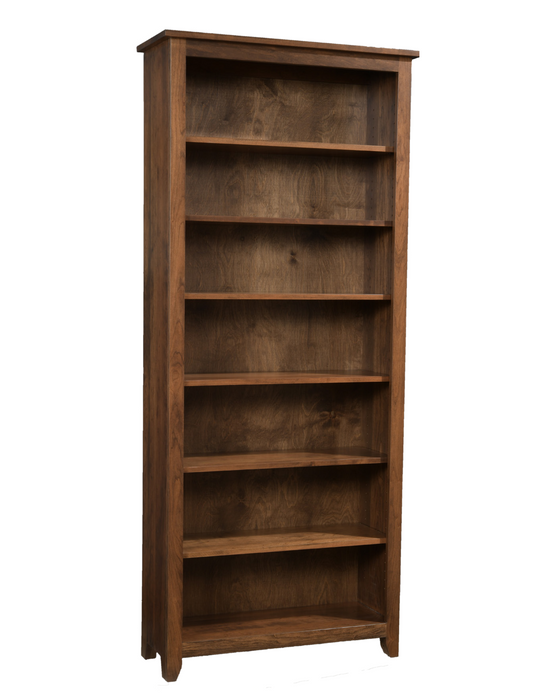 Quick Ship Amish Modern Mission Bookcase 36"x84" Bookcases Mission