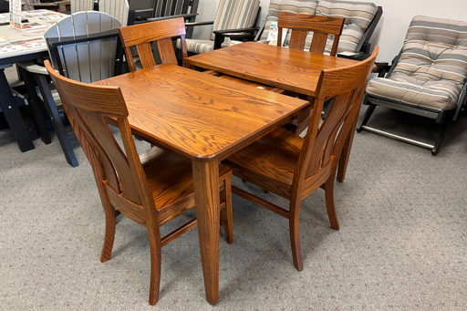 QS Shaker Leg Table & Chairs - Oak - OCS-113 Michaels - Set Photo 