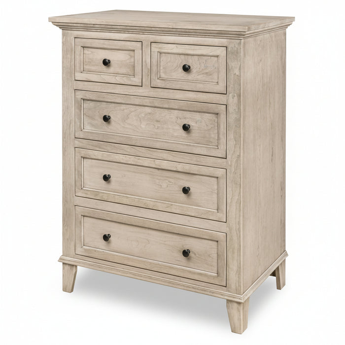 Quick Ship Amish Arlington Chest of Drawers Contemporary Sunrise Hardware