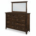 Quick Ship Amish Arlington High Dresser & Mirror Option Dressers Contemporary Sunrise Hardware