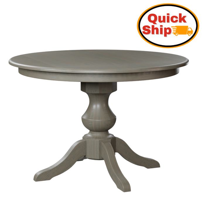 Quick Ship Amish Carla Single Pedestal Dining Set