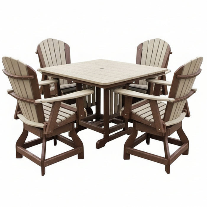 Quick_Ship_Amish_Hilton_Adirondack_44_Square_Counter_Height_Dining_Set_With_Swivel_Chairs_-_Set_Photo - no background