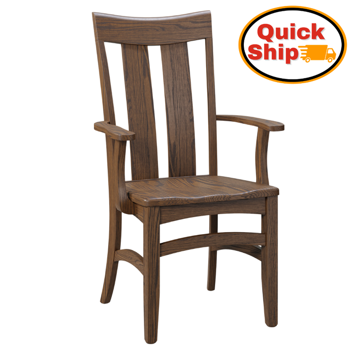 Quick Ship Amish Galveston Shaker Dining Chair