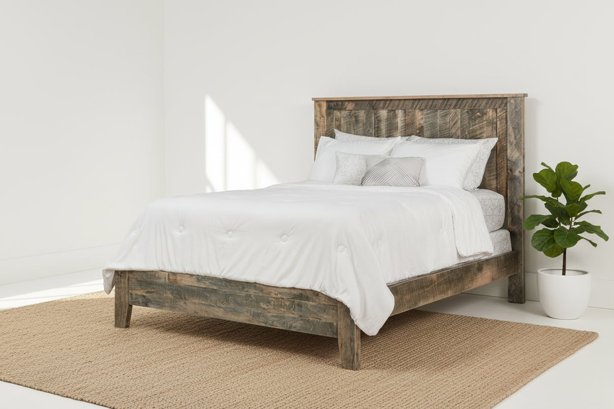 Quick Ship Livingston Panel Bed Low Footboard