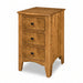 Quick Ship Amish Carlston 3-Drawer Nightstand Nightstands Contemporary Sunrise Hardware