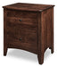 Quick Ship Amish Carlston 2-Drawer Nightstand Nightstands Contemporary Sunrise Hardware