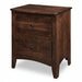 Quick Ship Amish Carlston 2-Drawer Nightstand Nightstands Contemporary Sunrise Hardware