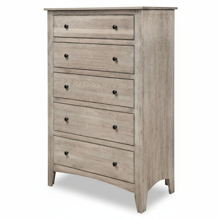 Quick Ship Amish Carlston Bedroom Set 5-Piece Set Contemporary Sunrise Hardware
