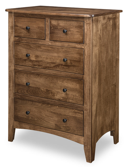 Quick Ship Amish Carlston Chest of Drawers Chest of Drawers Contemporary Sunrise Hardware