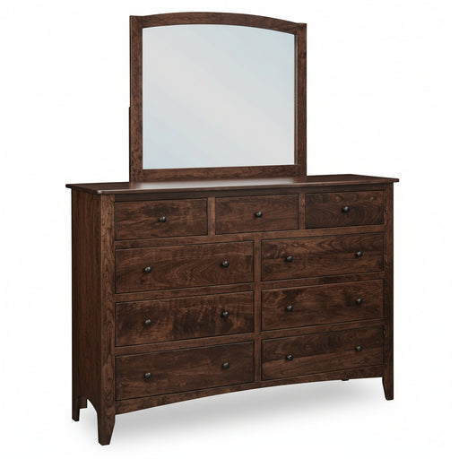 Quick Ship Amish Carlston Bedroom Set 5-Piece Set Contemporary Sunrise Hardware