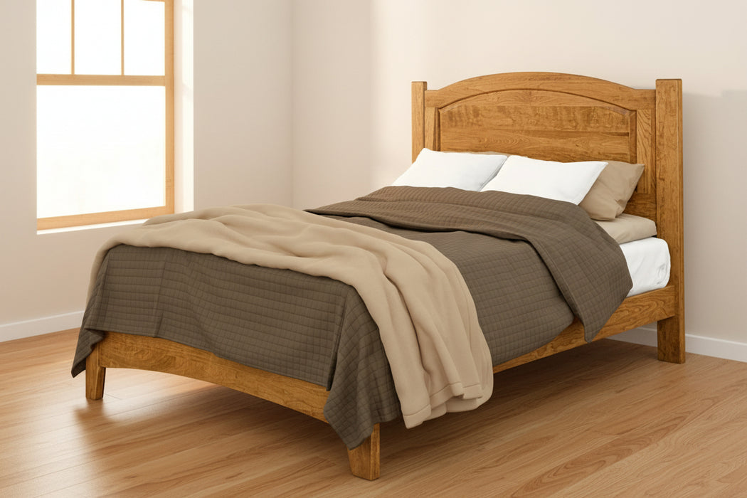 Quick Ship Amish Carlston Bed Low Footboard
