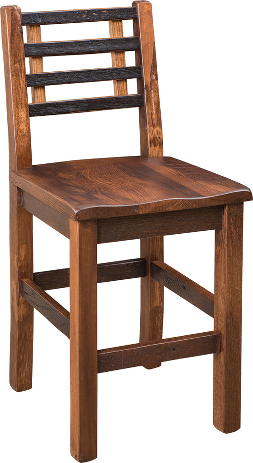 Barrel Reclaimed Bar Chair Bar Chairs Farmhouse Reclaimed Barnwood