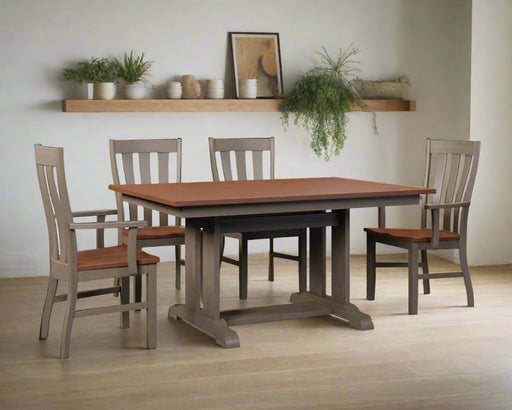 Amish Ragal Trestle Table Trestle Dining Tables Contemporary