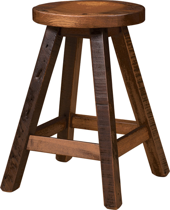 Reclaimed Barn Beam Barstool Barstools Farmhouse Reclaimed Barnwood