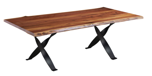 Amish Railroad Live Edge Table Live Edge Dining Tables Farmhouse Live Edge Modern