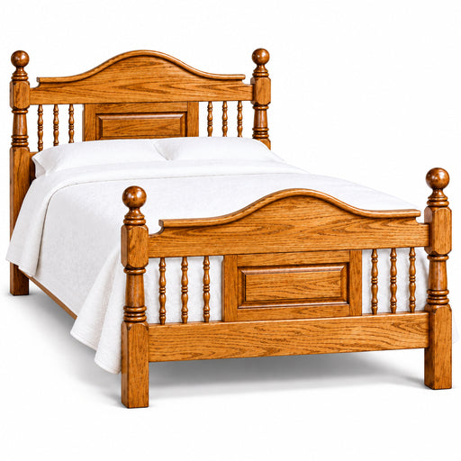 Amish Raised Panel Spindle Bed Poster Beds Traditional