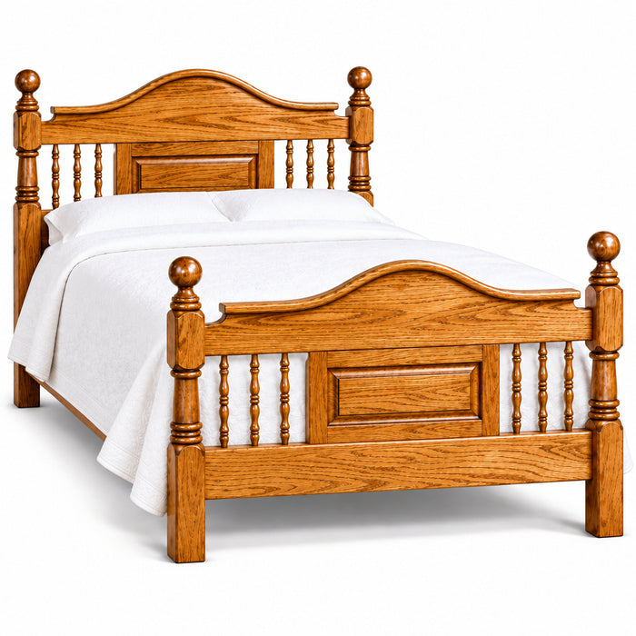 Amish Raised Panel Spindle Bed Poster Beds Traditional