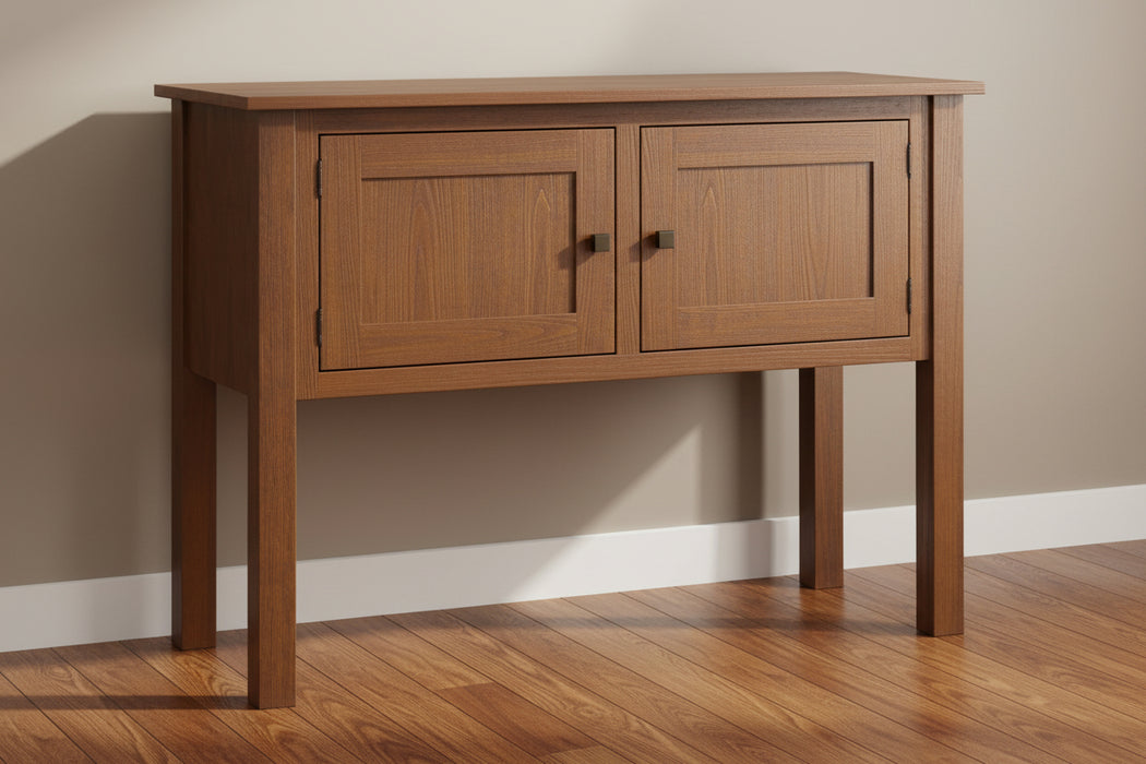 - Standard Hardware: 55271-ORB, 55275-ORB
- Flush Doors
- Adjustable Wood Shelves